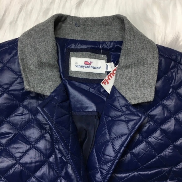 NWT Vineyard Vines Quilted Wool Trim Blazer Coat 4 - Picture 2 of 6